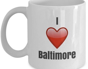 Ik houd van Baltimore, de Mok van Baltimore, de Mok van de Koffie van Baltimore, de Giften van Baltimore