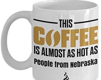 LIMITED SALE Nebraska Coffee Mug. Nebraska Mug, Nebraska state mug