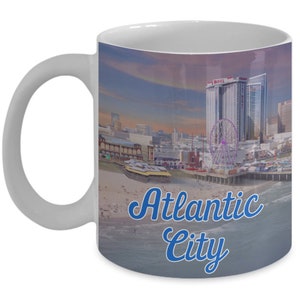 Atlantic City Mug - Funny Tea Hot Cocoa Coffee Cup - Novelty Birthday Christmas Anniversary Gag Gifts Idea