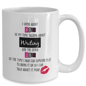 Writing coffee mug, writing gift, gift for writer, novel writer mug, author gift, writing teacher awesome writing mug, cute writers mug, ...