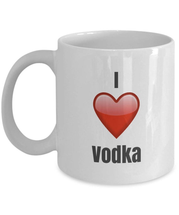 I Love Vodka Wodka Tasse Wodka Kaffeetasse Wodka Geschenke Etsy Schweiz