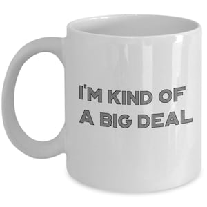 I’m Kind of a Big Deal Mug - Funny Tea Hot Cocoa Coffee Cup - Novelty Birthday Christmas Anniversary Gag Gifts Idea