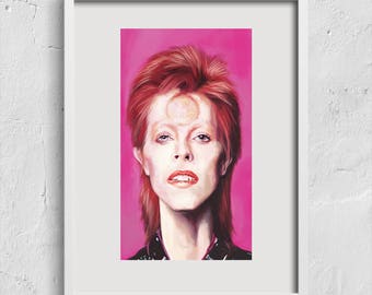 DAVID BOWIE- Prints, Illustration, Music Poster, Music Artwork, Instant Digital Download, Digital Art, Rock Art Poster, Music Decor