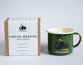 Coastal Morning Camping Mug Natural Wax Candle
