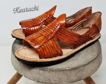 Mexican huaraches for men. Leather sandals made in Mexico
