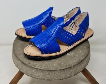 Mexican Huaraches for Men in Exclusive Blue | Resistant Rubber Sole | Authentic and Handmade from Mexico