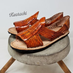 Huaraches cruzados para hombre sandalias de cuero hechas en | Etsy México
