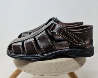 Leather sandals for men. Mexican huaraches for men, closed toe sandals