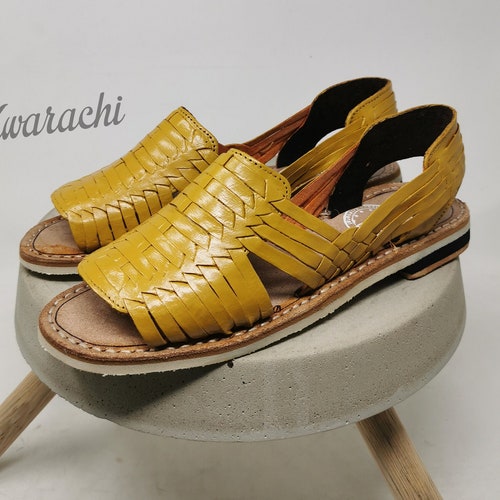 mustard color huaraches