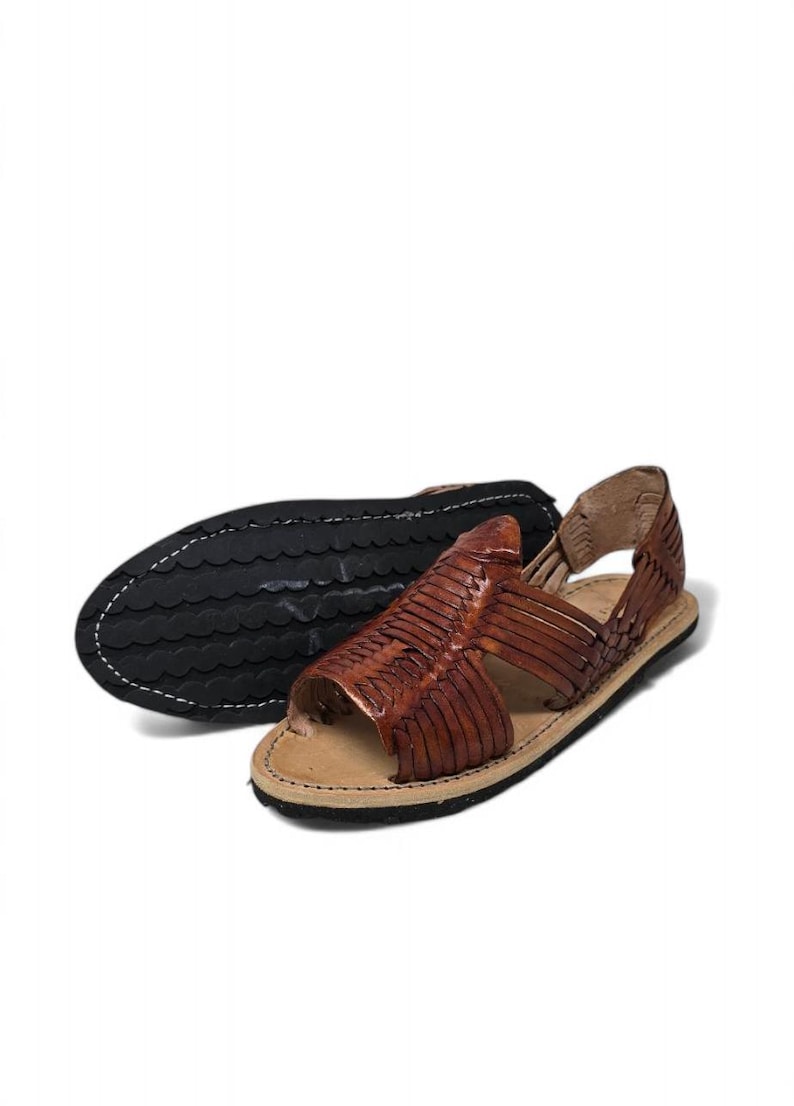 Huaraches color tabaco