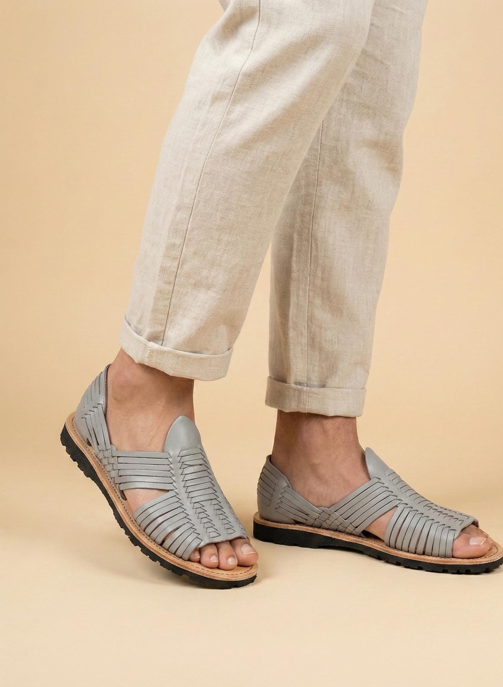 tire tread huarache sandals