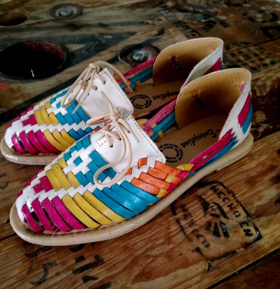 mexican huaraches colorful