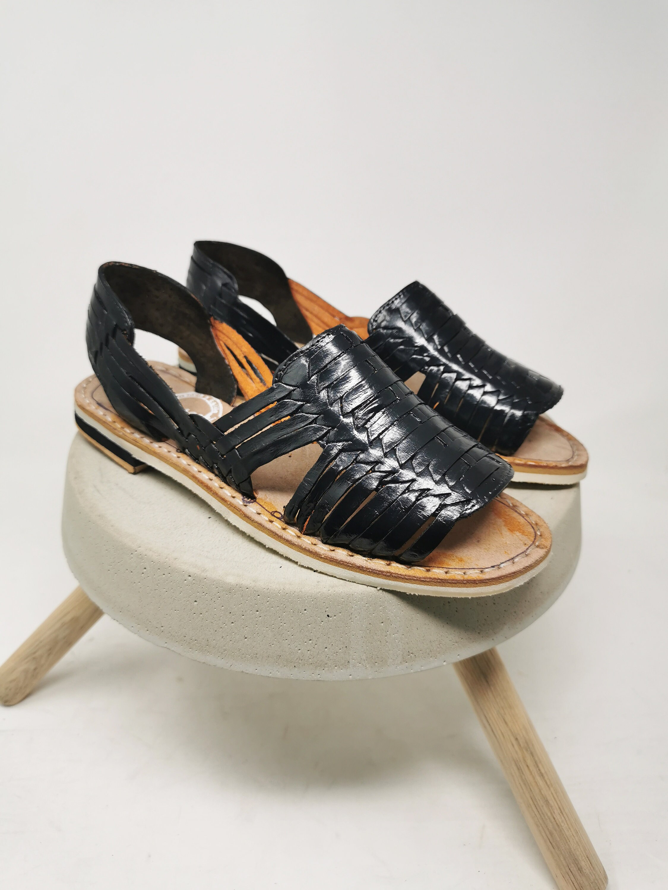 Black Huaraches for women leather sandals Etsy