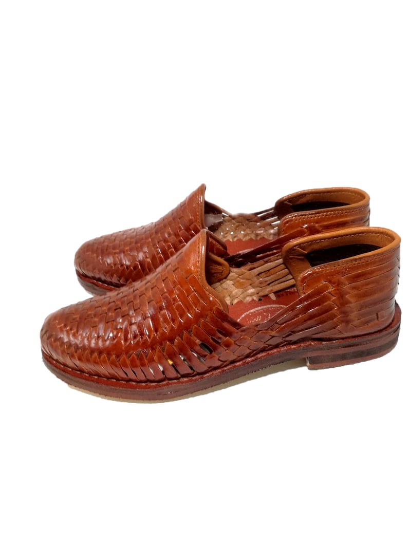 red mexican huaraches