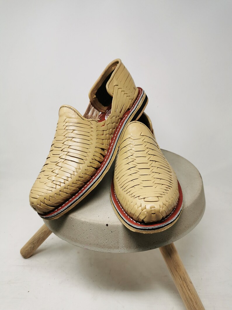 cream colored huaraches