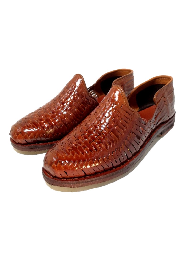 red mexican huaraches