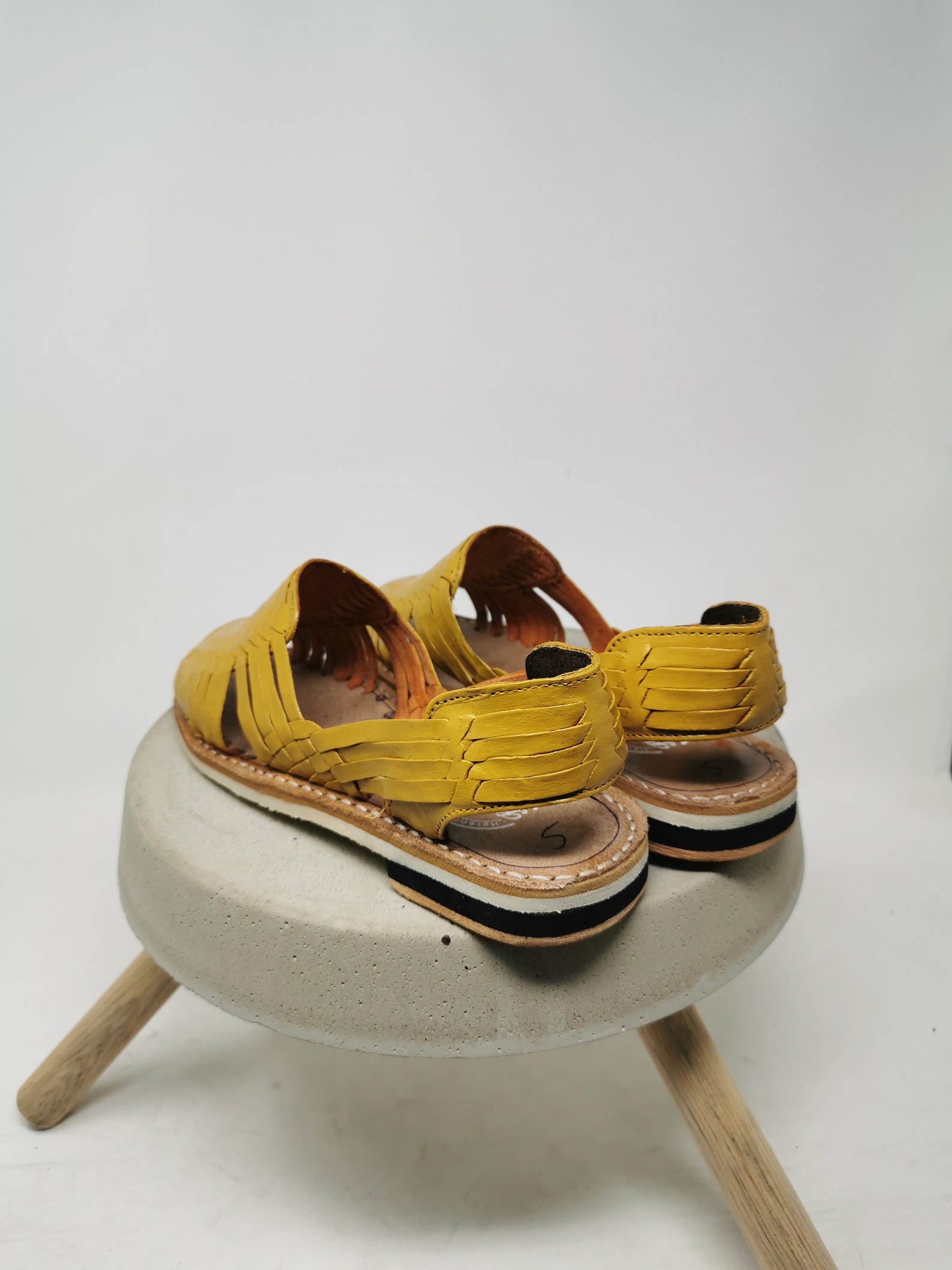 mustard color huaraches