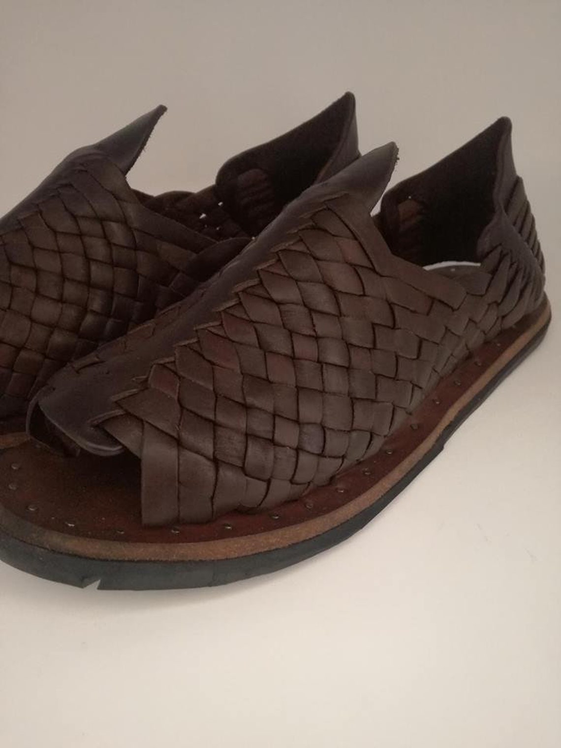 Huarache Oiled Very Resistant. 100% Leather Vintage. - Etsy