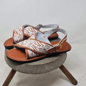 faux leather huaraches