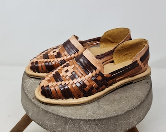 Women's Closed Mexican Huaraches in Three Shades of Brown - Special Discount on Last Pairs