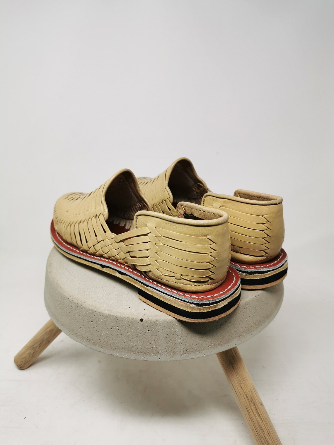 cream colored huaraches