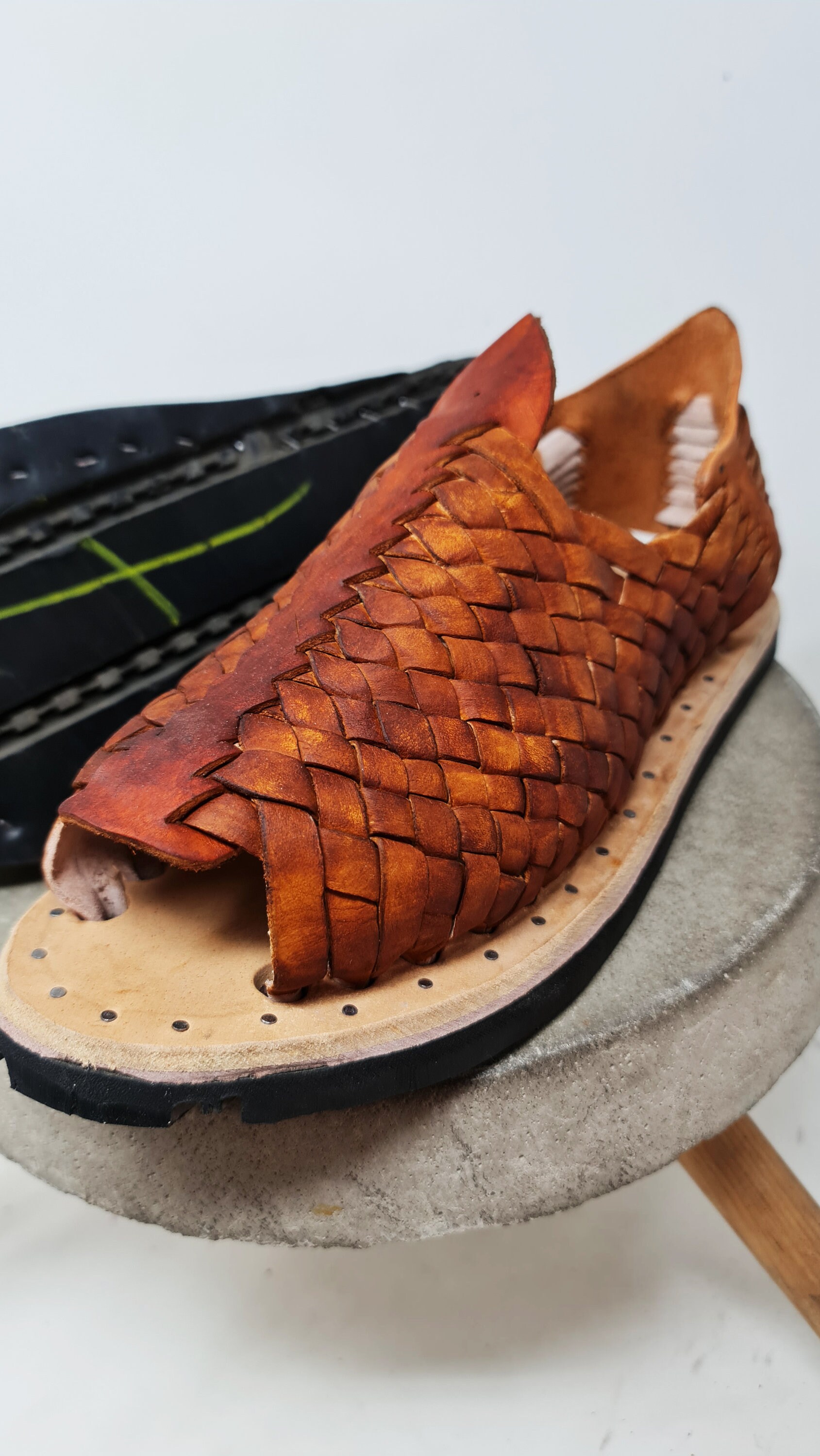 Mexican huaraches with shop tire soles
