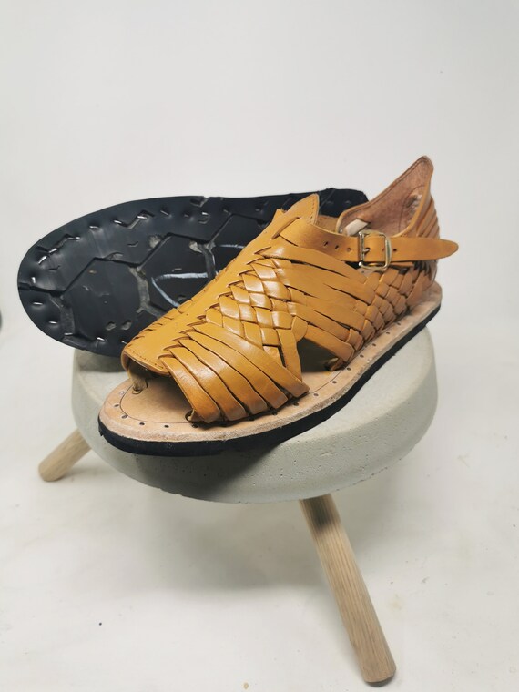 Huaraches para hombre con correa para abrochar sandalias | Etsy México