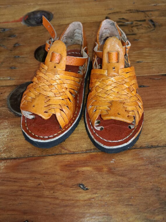 Huaraches Para Nino Numeracion Pequena Sandalia Mexicana Etsy