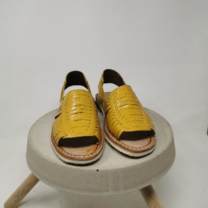 mustard color huaraches