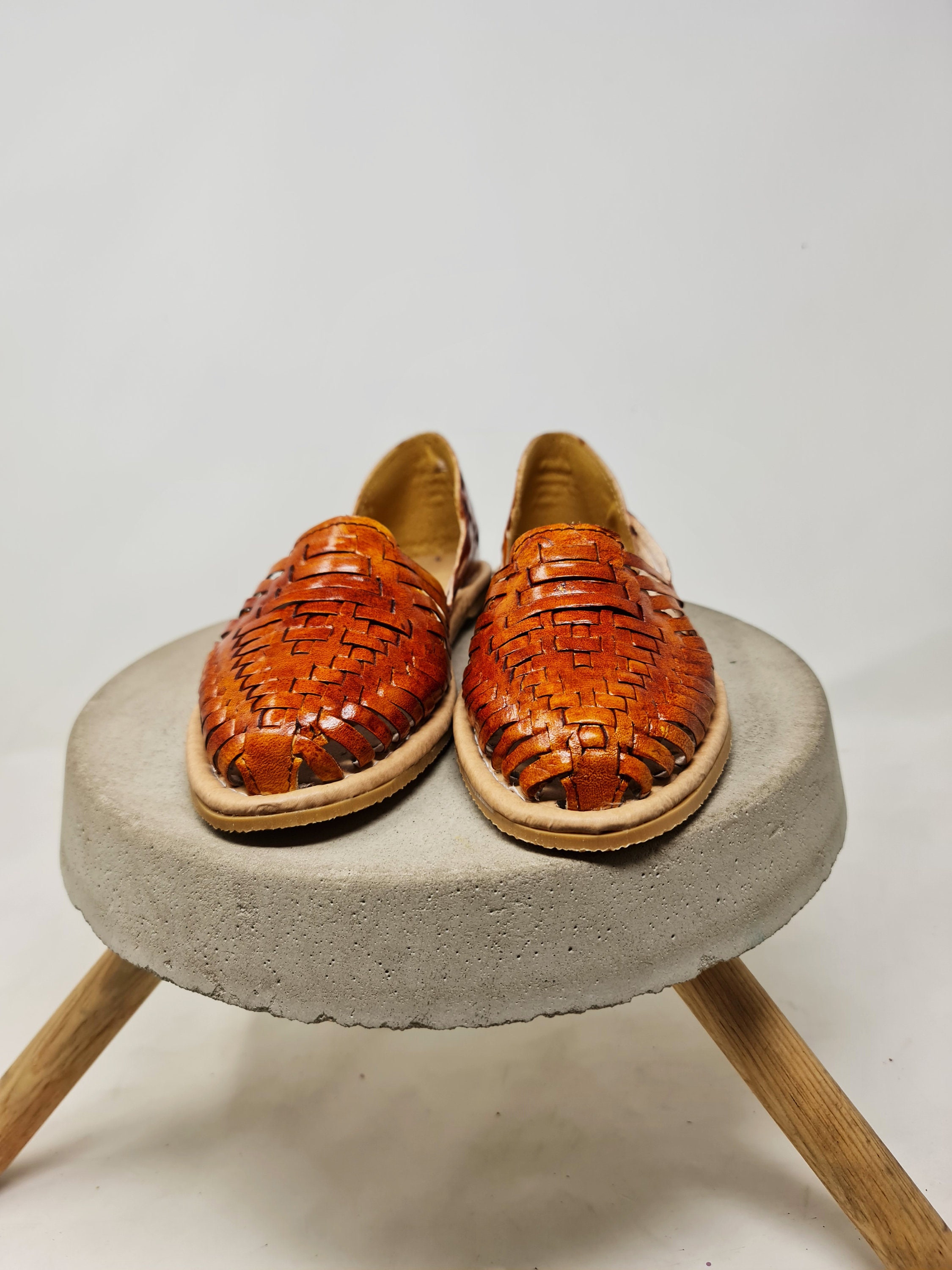 huaraches de tres puntas