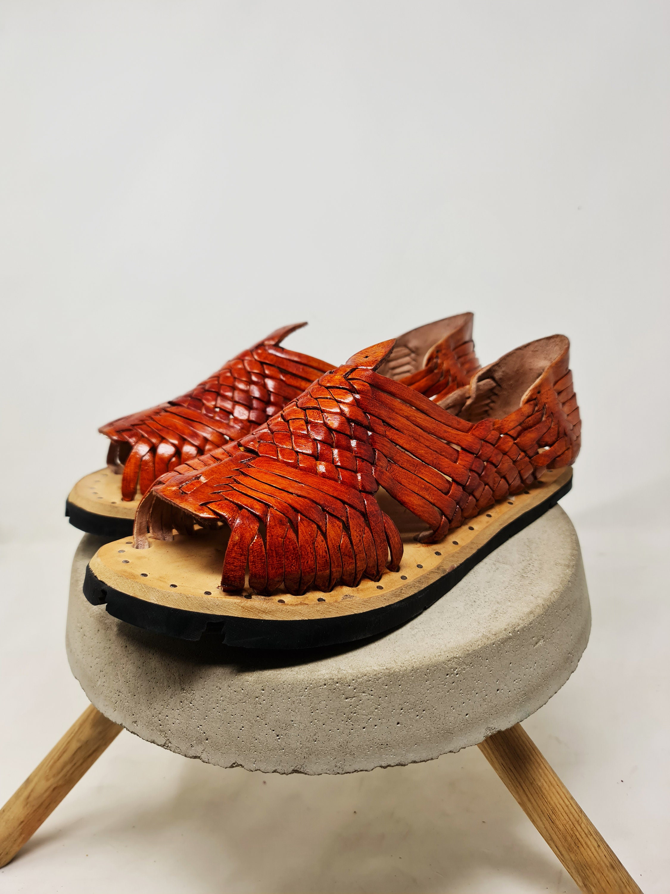 Mexican huaraches with shop tire soles