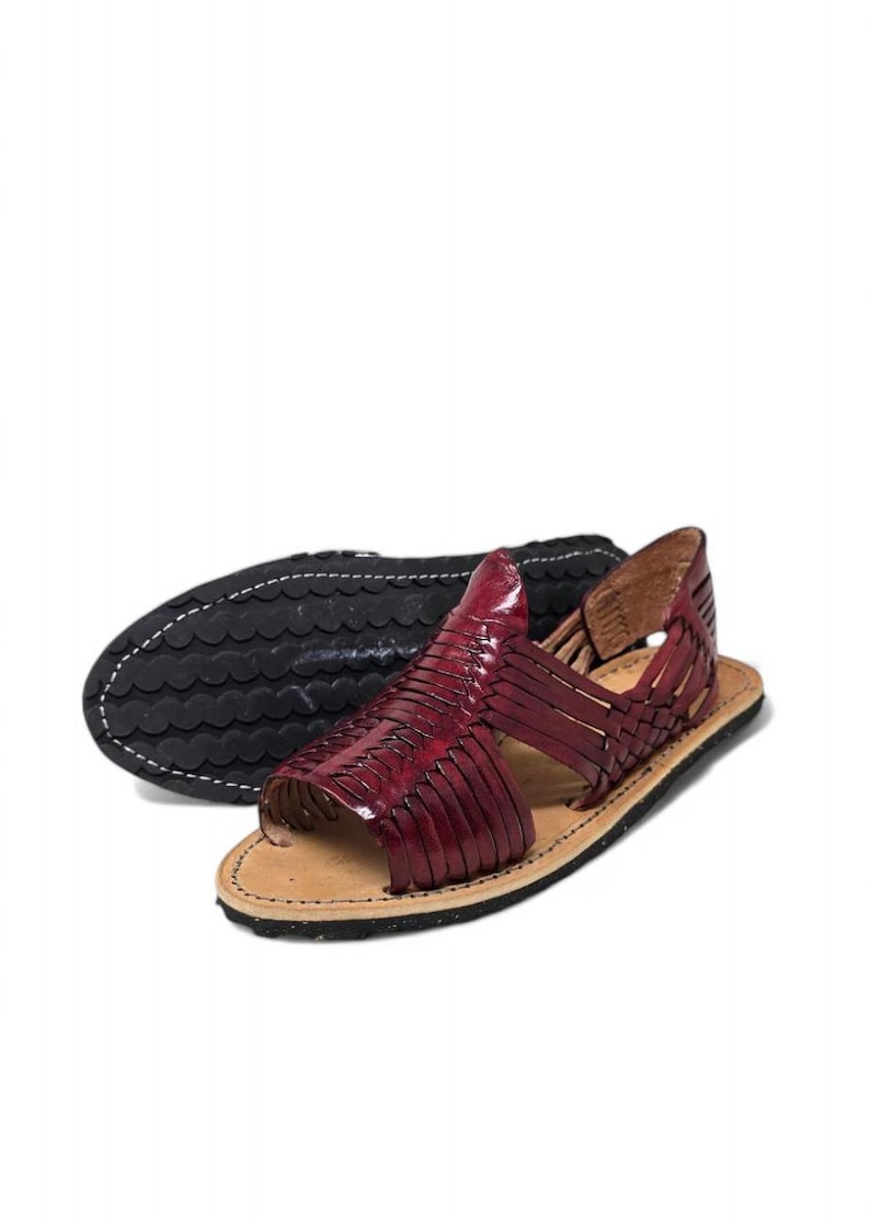 Huaraches tintos para hombre