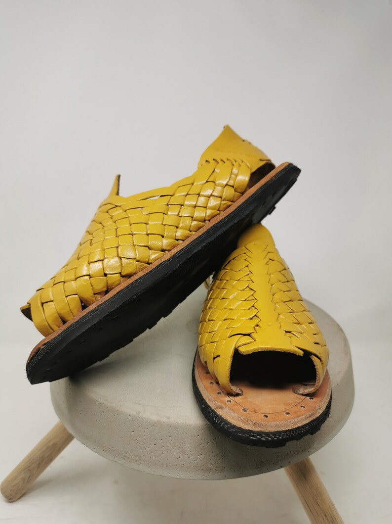 mustard color huaraches