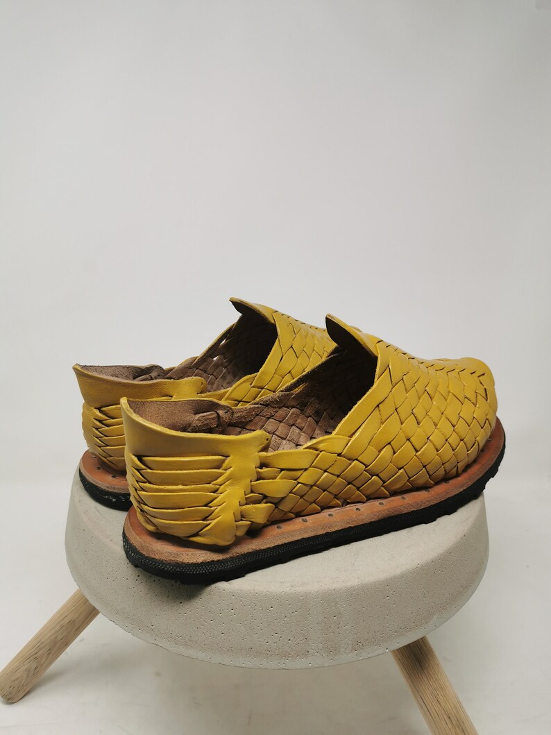 mustard color huaraches