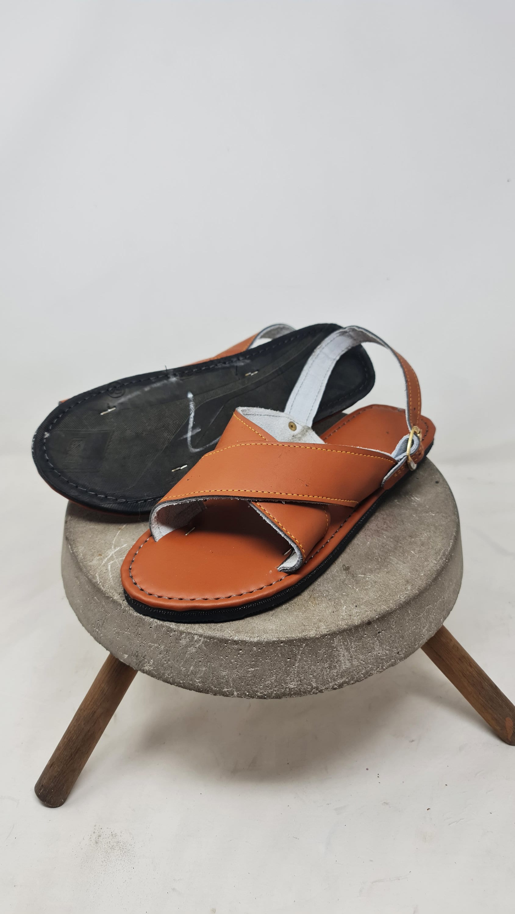 2-strap Crossover Huaraches for Men - Honey or Dark Brown 2-strap Crossover Huaraches for Men - Honey or Dark Brown