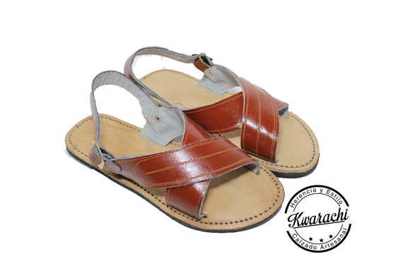 huaraches cruzados de hombre