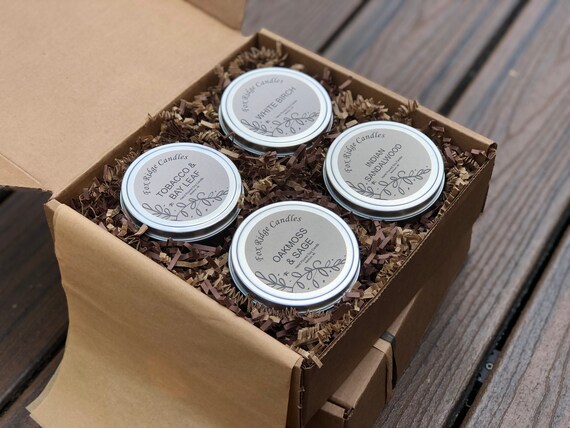 indian tobacco candle Earthy Candle Gift Box for Him, Four 8 Oz Masculine Candles - Tobacco Bay  Leaf, White Birch, Oakmoss Sage, & Indian Sandalwood, Wisconsin