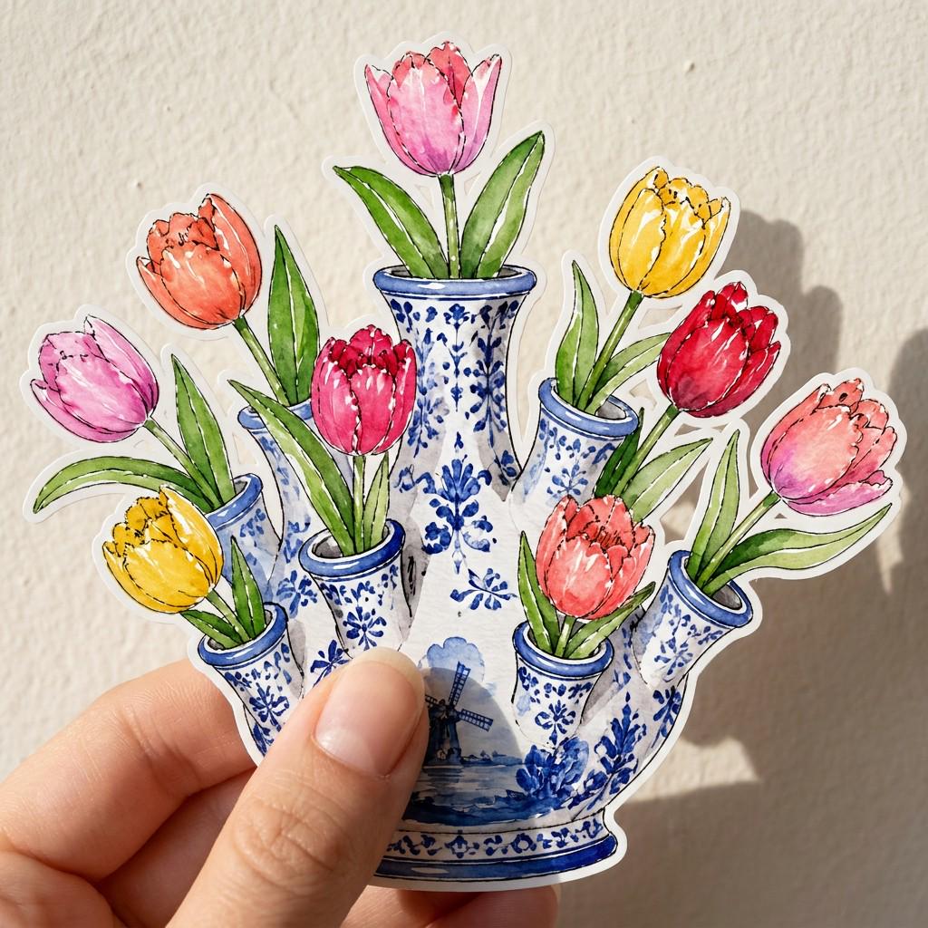 Delft tulip vase - Etsy 日本