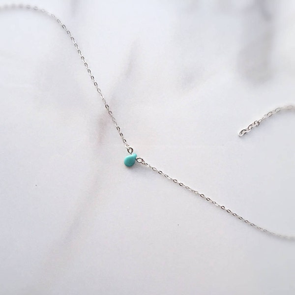 Turquoise Glass Necklace