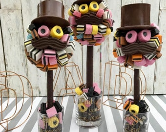 Steam Punk Liquorice Allsorts Edible Sweet Tree, March Birthday Gift, Novelty Boyfriend Present, Husband Gift Idea, Fathers Day Gift