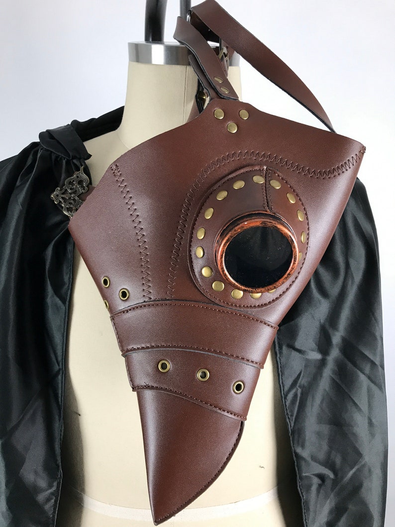 ghost Horror Simple Plague Doctor Medieval Doctor leather CApe, Steampunk