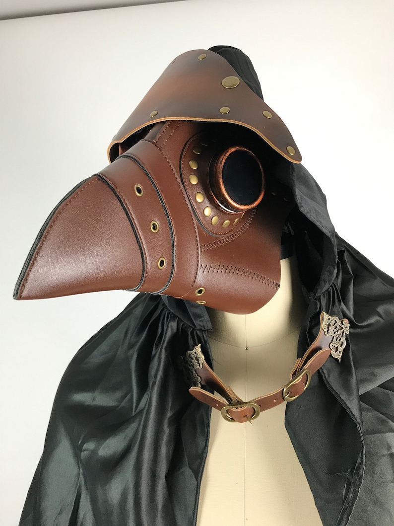 ghost Horror Simple Plague Doctor Medieval Doctor leather CApe, Steampunk