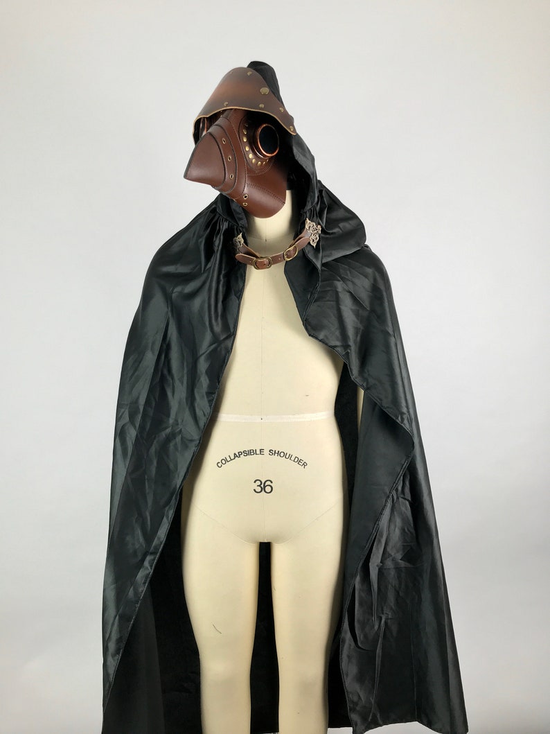 ghost Horror Simple Plague Doctor Medieval Doctor leather CApe, Steampunk