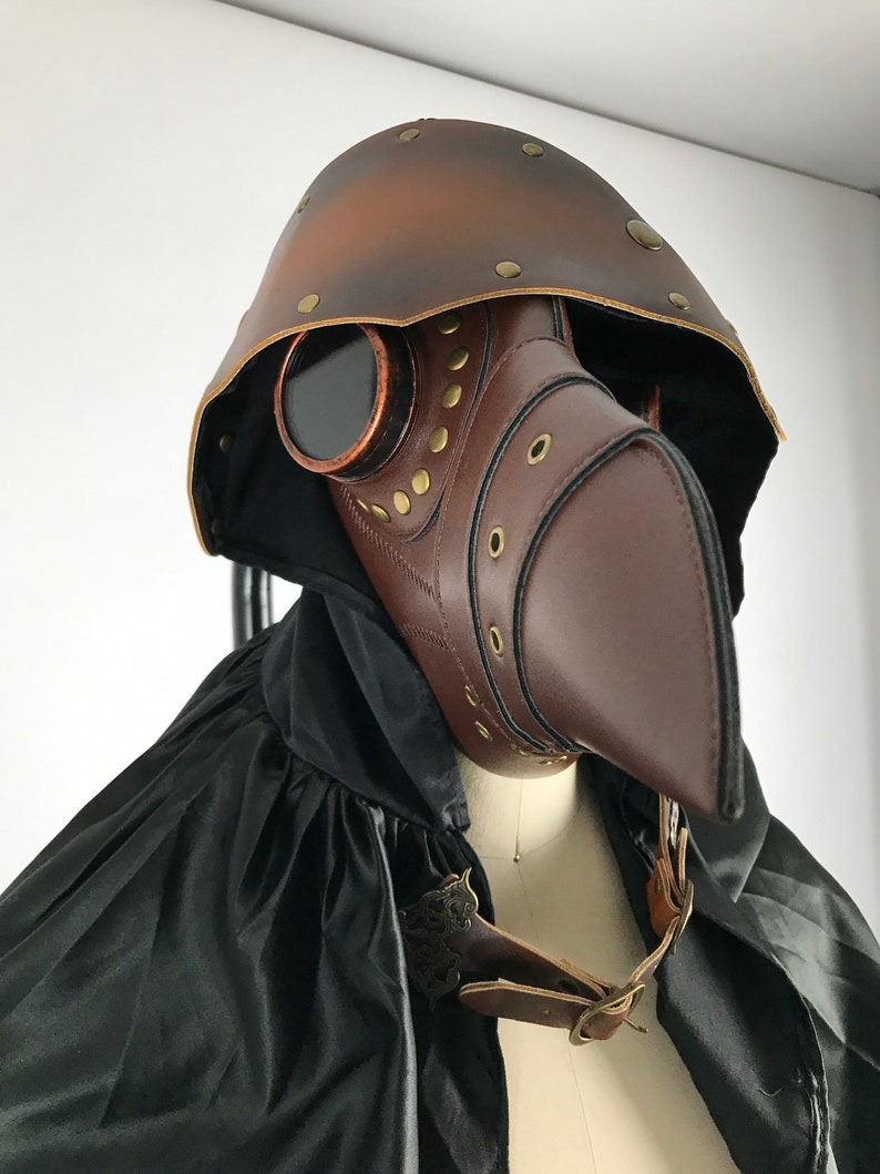 ghost Horror Simple Plague Doctor Medieval Doctor leather CApe, Steampunk