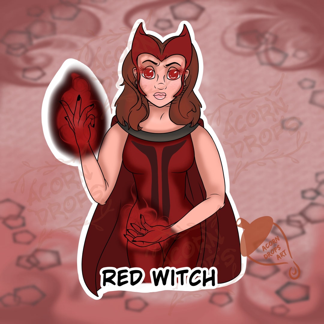 Scarlet Witch Wandavision Inspired 2021 Print - Etsy