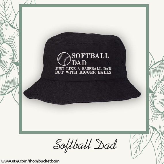 Custom Softball Dad Bucket Hat Sun Hat Fishing Hat 