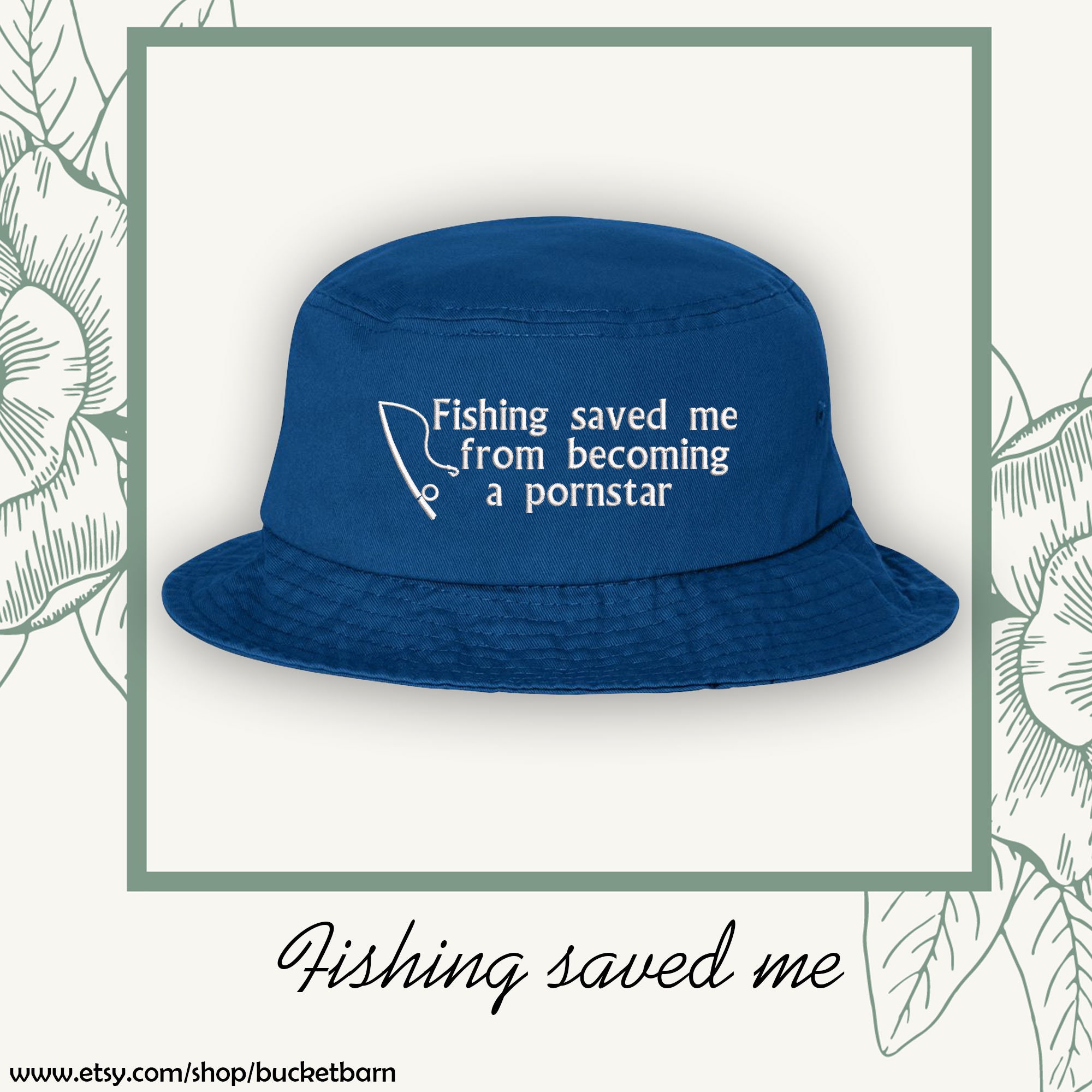 Custom Fishing Saved Me Bucket Hat Sun Hat Fishing Hat 