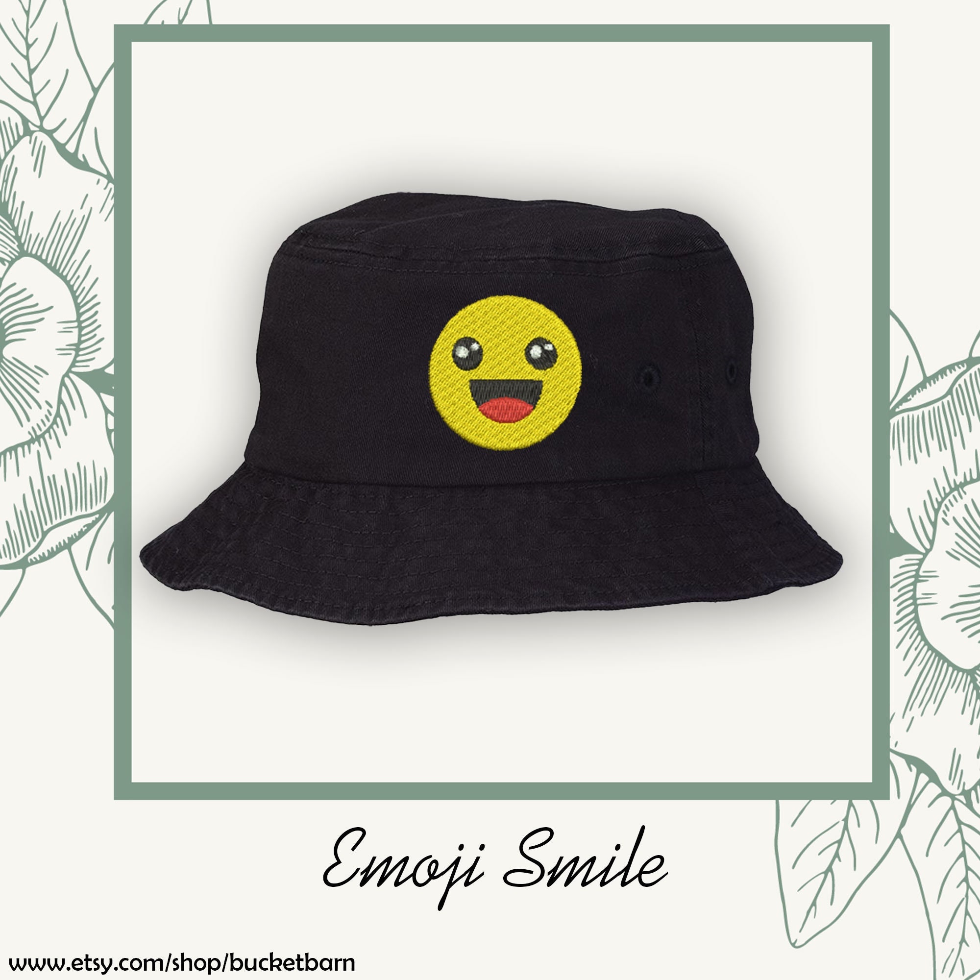 Wave Emoji Bucket Hat