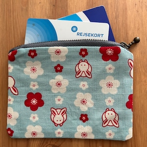 Zipper pouch, patchwork pouch, Japanese fabric, handmade