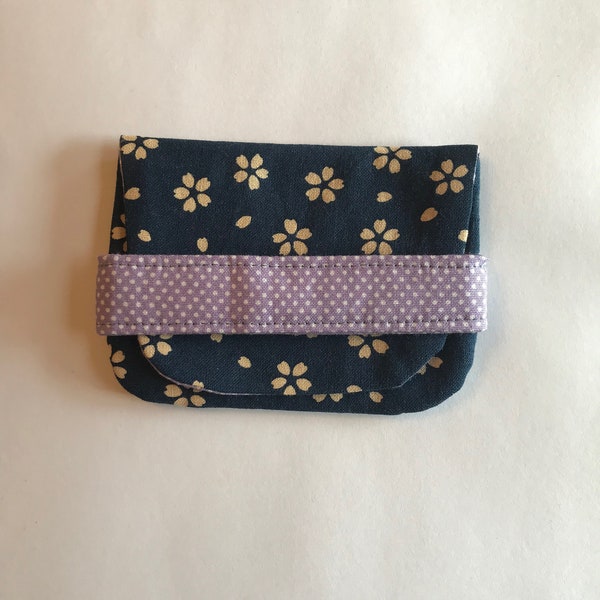 Handmade Japanese fabric business card case/card wallet